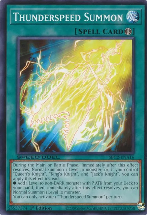 Invocation à la Vitesse de l'Éclair — Speed Duel: Battle City Finals — Yu-Gi-Oh!