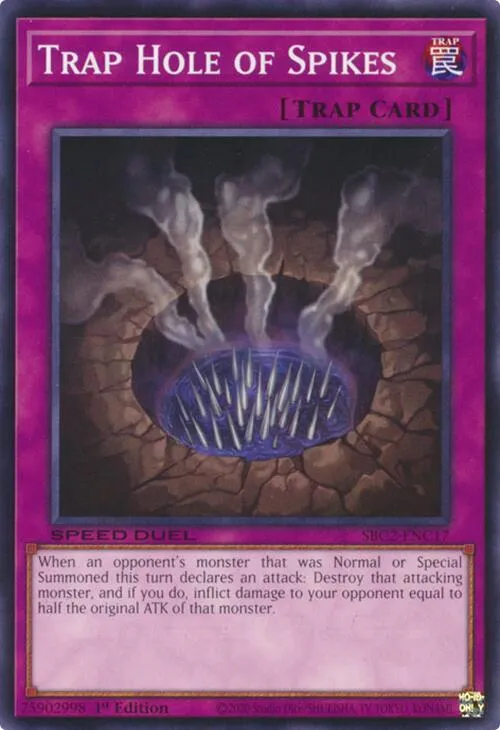 Trap Hole of Spikes — Speed Duel: Battle City Finals — Yu-Gi-Oh!