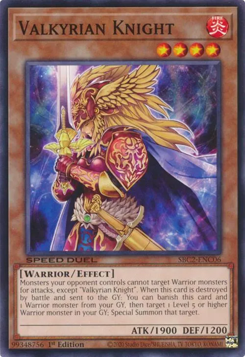 Valkyrian Knight — Speed Duel: Battle City Finals — Yu-Gi-Oh!
