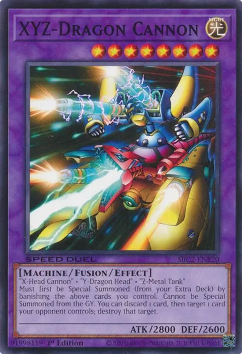 XYZ-Dragon Cannon — Speed Duel: Battle City Finals — Yu-Gi-Oh!