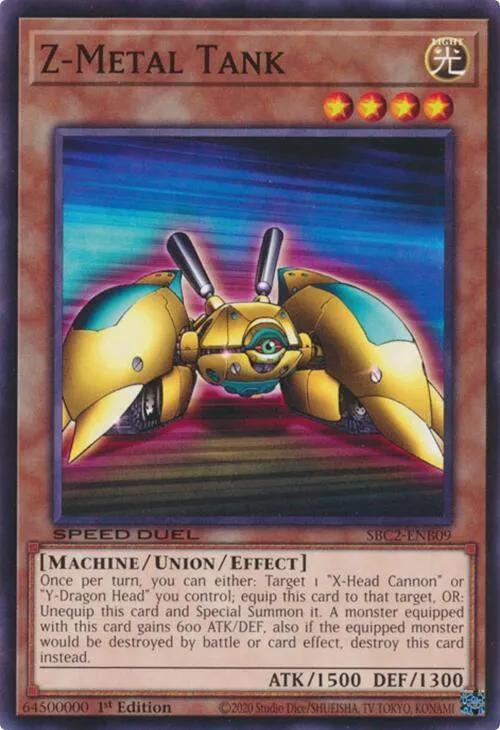 Z-Metal Tank — Speed Duel: Battle City Finals — Yu-Gi-Oh!