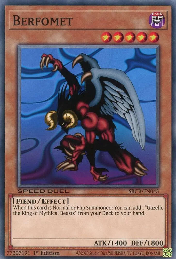 Berfomet — Speed Duel: Battle City Box — Yu-Gi-Oh!