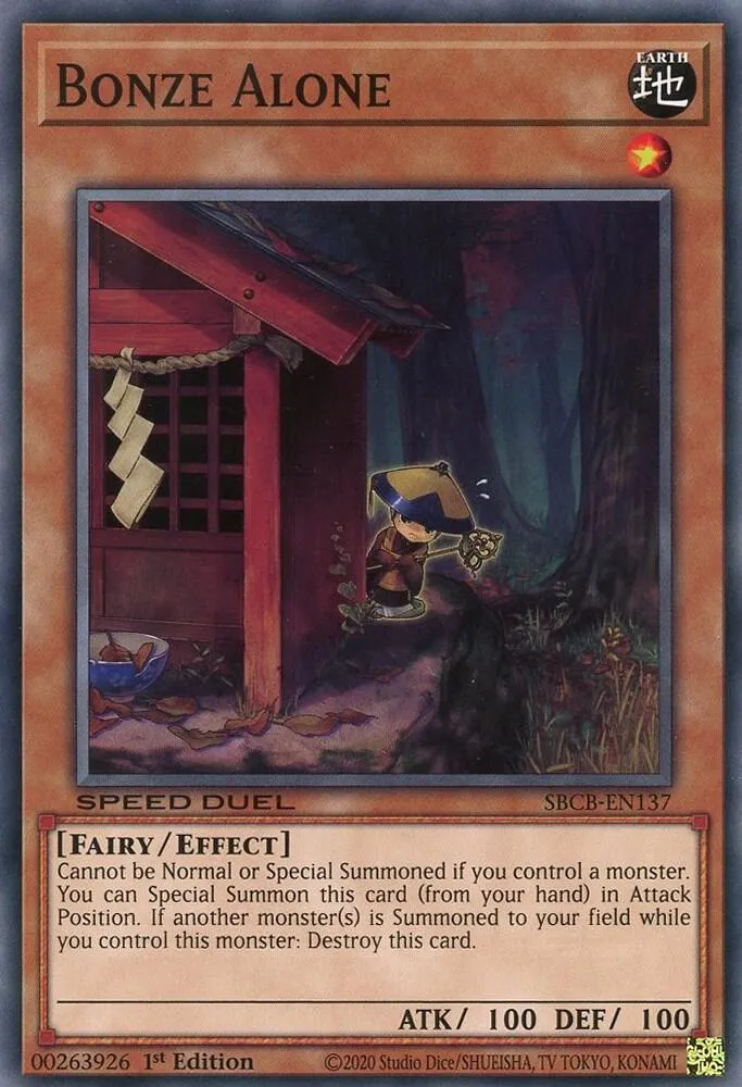 Bonze Alone — Speed Duel: Battle City Box — Yu-Gi-Oh!