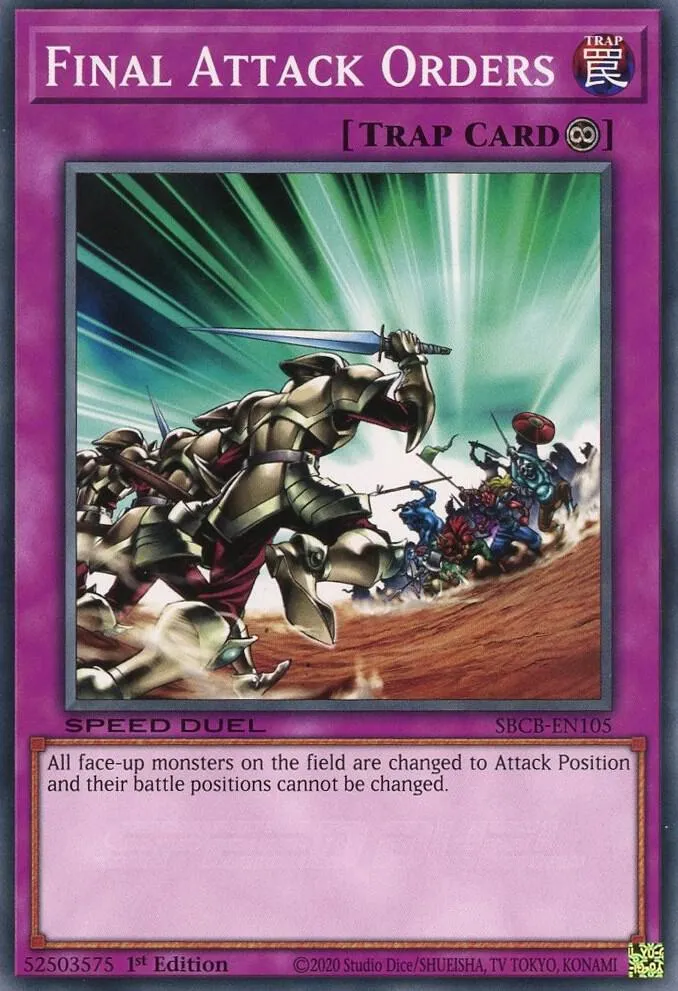 Derniers Ordres de Combat — Speed Duel: Battle City Box — Yu-Gi-Oh!