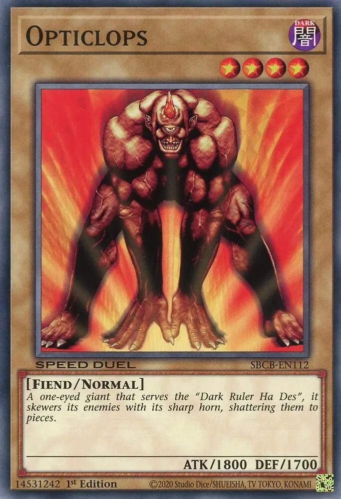 Opticlops — Speed Duel: Battle City Box — Yu-Gi-Oh!