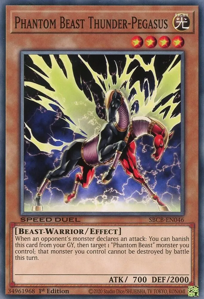 Phantom Beast Thunder-Pegasus — Speed Duel: Battle City Box — Yu-Gi-Oh!