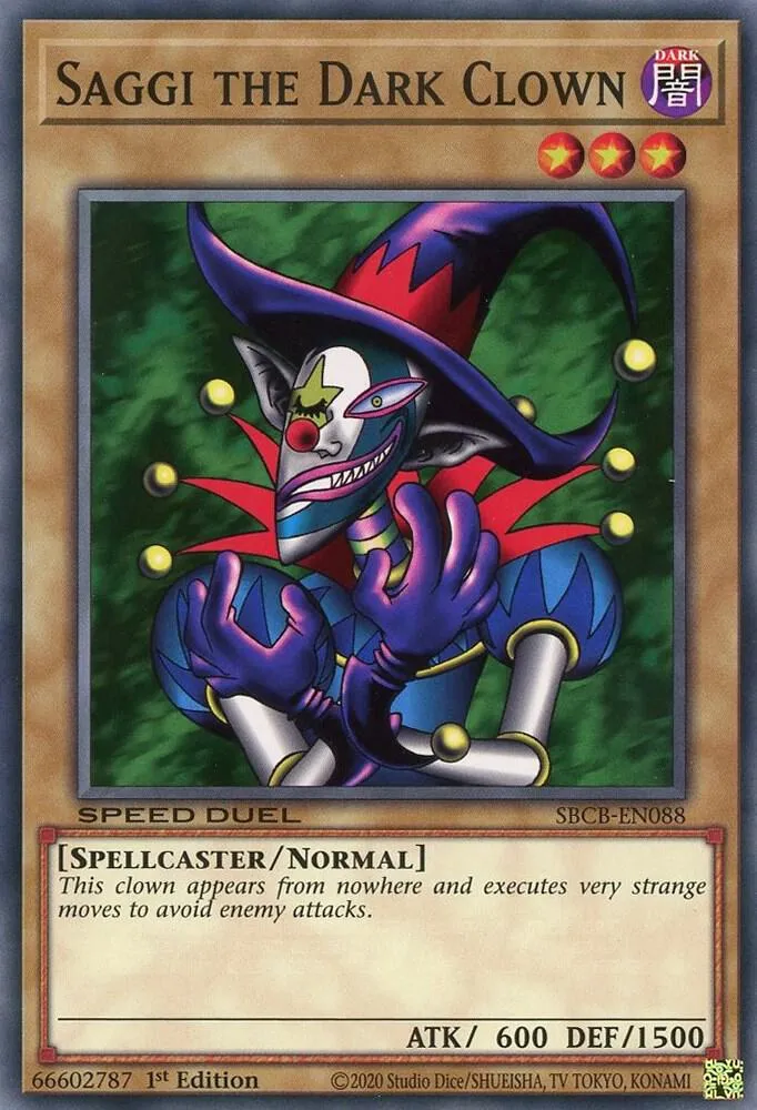 Saggi le Clown des Ténèbres — Speed Duel: Battle City Box — Yu-Gi-Oh!