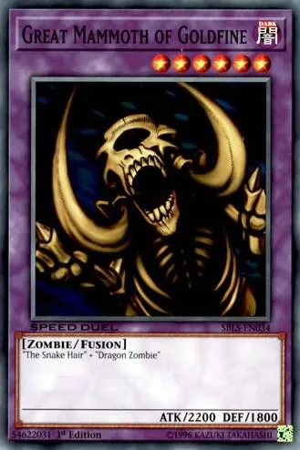 Grand Mammouth de Goldfine — Arena of Lost Souls — Yu-Gi-Oh!
