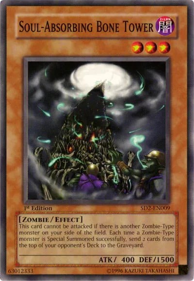 Soul-Absorbing Bone Tower — Structure Deck: Zombie Madness — Yu-Gi-Oh!
