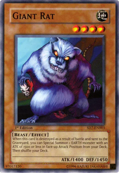 Rat Géant — Structure Deck: Invincible Fortress — Yu-Gi-Oh!