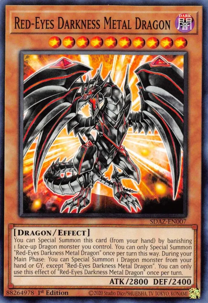 Dragon Sombre Métallique aux Yeux Rouges — Structure Deck: Albaz Strike — Yu-Gi-Oh!