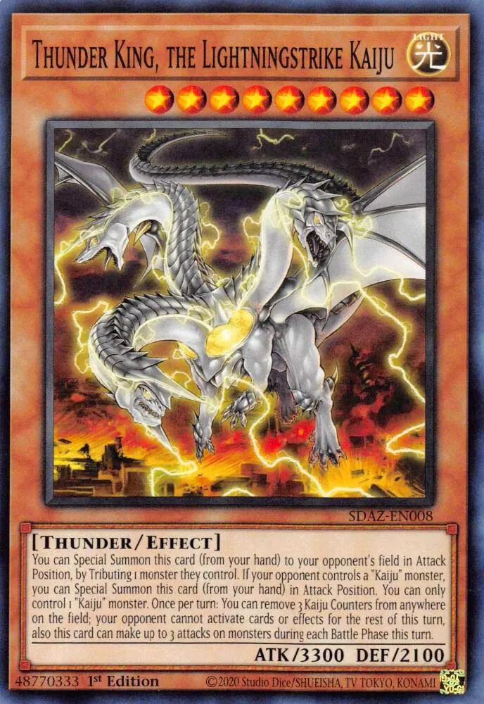 Roi du Tonerre, le Kaiju Coup d'Éclair — Structure Deck: Albaz Strike — Yu-Gi-Oh!