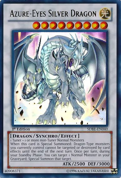 Azure-Eyes Silver Dragon — Structure Deck: Saga of Blue-Eyes White Dragon — Yu-Gi-Oh!