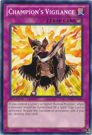 Vigilance de Champion — Structure Deck: Saga of Blue-Eyes White Dragon — Yu-Gi-Oh!