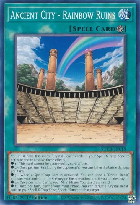 Ruines Arc-en-ciel, la Cité Ancienne — Structure Deck: Legend of the Crystal Beasts — Yu-Gi-Oh!