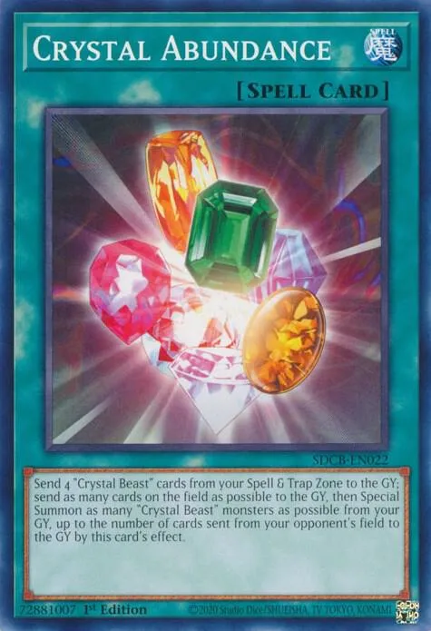 Abondance du Cristal — Structure Deck: Legend of the Crystal Beasts — Yu-Gi-Oh!