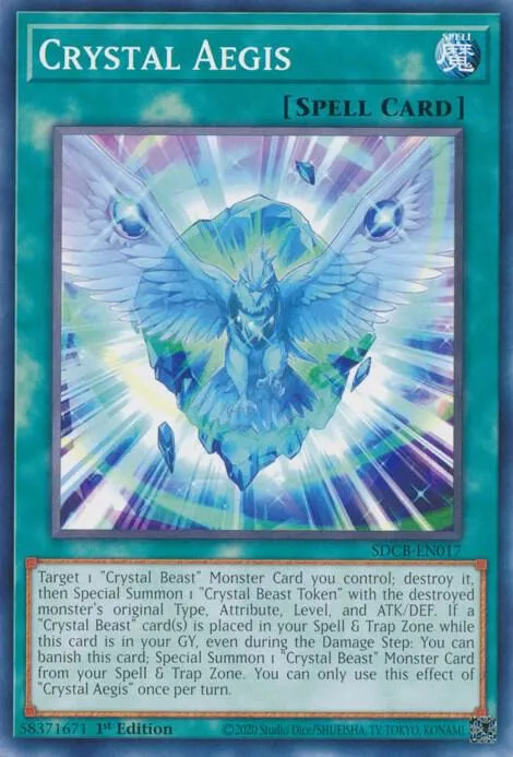 Égide du Cristal — Structure Deck: Legend of the Crystal Beasts — Yu-Gi-Oh!