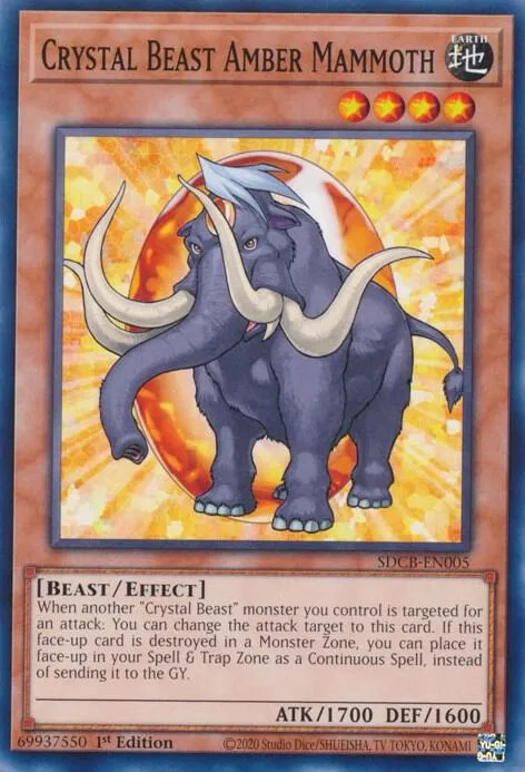 Bête Cristalline : Mammouth d'Ambre — Structure Deck: Legend of the Crystal Beasts — Yu-Gi-Oh!