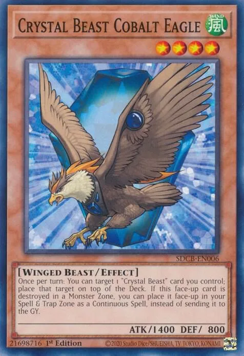 Bête Cristalline : Aigle de Cobalt — Structure Deck: Legend of the Crystal Beasts — Yu-Gi-Oh!