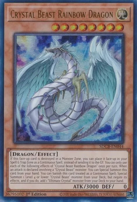 Crystal Beast Rainbow Dragon — Structure Deck: Legend of the Crystal Beasts — Yu-Gi-Oh!