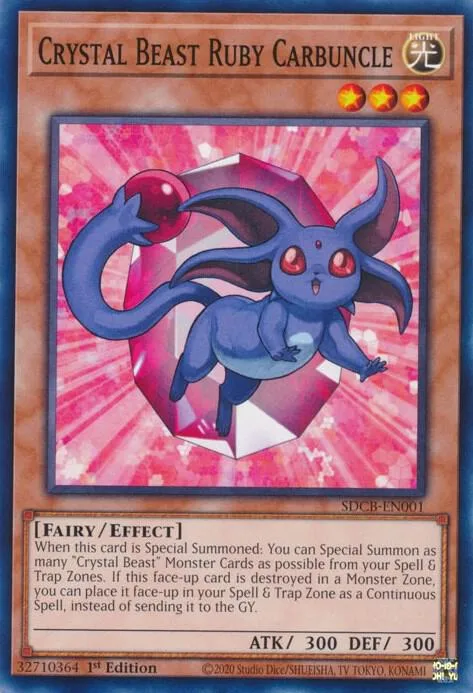 Bête Cristalline : Escarboucle de Rubis — Structure Deck: Legend of the Crystal Beasts — Yu-Gi-Oh!