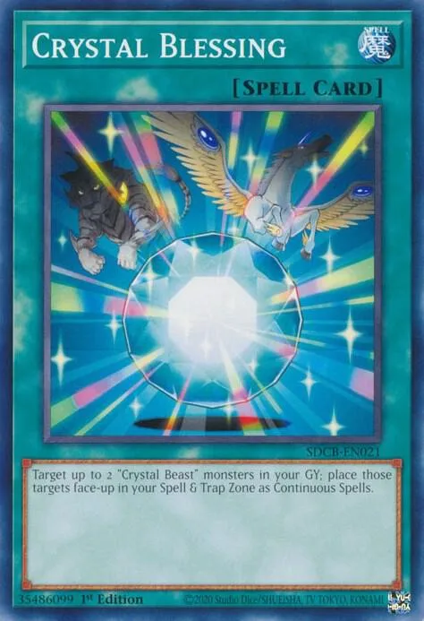 Bénédiction du Cristal — Structure Deck: Legend of the Crystal Beasts — Yu-Gi-Oh!