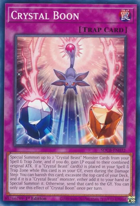 Aubaine du Cristal — Structure Deck: Legend of the Crystal Beasts — Yu-Gi-Oh!