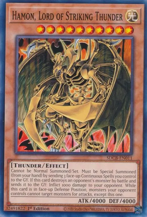 Hamon, Seigneur du Tonnerre Fracassant — Structure Deck: Legend of the Crystal Beasts — Yu-Gi-Oh!