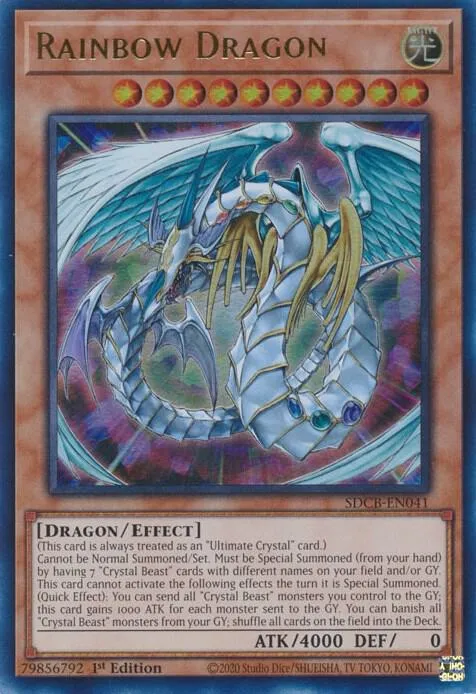 Rainbow Dragon — Structure Deck: Legend of the Crystal Beasts — Yu-Gi-Oh!