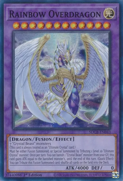 Rainbow Overdragon — Structure Deck: Legend of the Crystal Beasts — Yu-Gi-Oh!