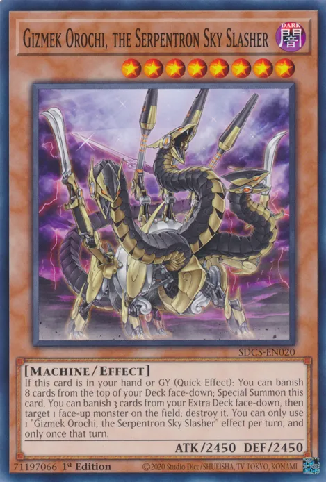 Gizmek Orochi, le Trancheur Céleste Serpentron — Structure Deck: Cyber Strike — Yu-Gi-Oh!