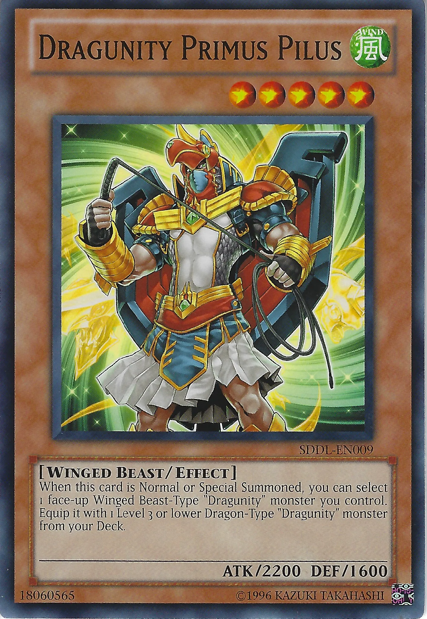 Primus Pilus Dragunité — Structure Deck: Dragunity Legion - Unlimited — Yu-Gi-Oh!