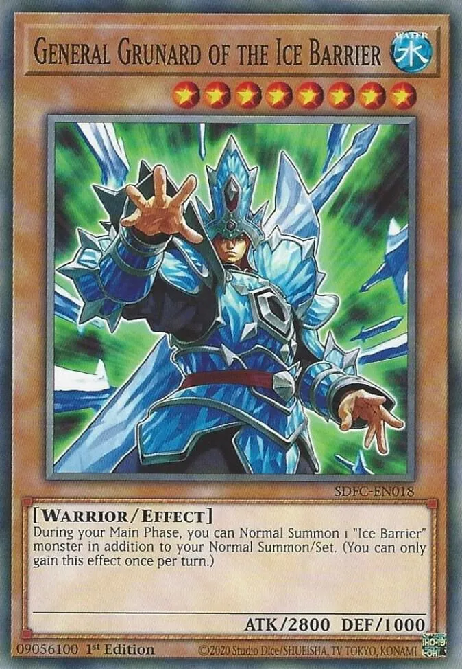 Général Grunard de la Barrière de Glace — Structure Deck: Freezing Chains — Yu-Gi-Oh!