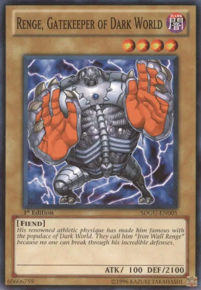Renge, Sentinelle du Monde Ténébreux — Structure Deck: Gates of the Underworld — Yu-Gi-Oh!