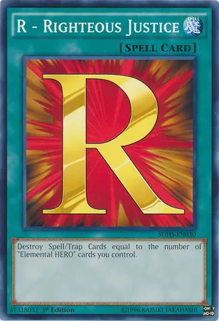R - Justice Vertueuse — Structure Deck: HERO Strike — Yu-Gi-Oh!