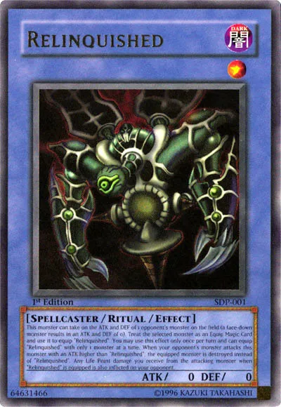 Relinquished — Starter Deck: Pegasus — Yu-Gi-Oh!