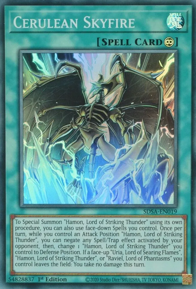 Cerulean Skyfire — Structure Deck: Sacred Beasts — Yu-Gi-Oh!