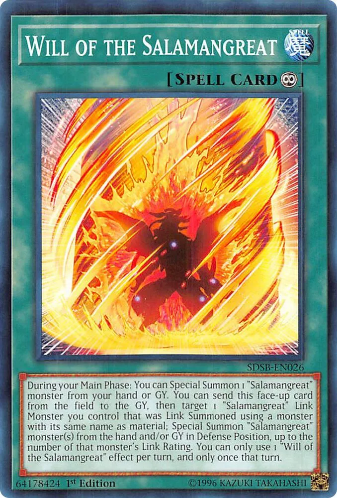 Volonté de la Salamangrande — Structure Deck: Soulburner — Yu-Gi-Oh!