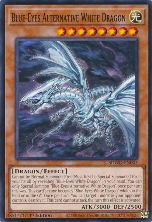 Dragon Blanc Alternatif aux Yeux Bleus — Structure Deck: Blue-Eyes White Destiny — Yu-Gi-Oh!