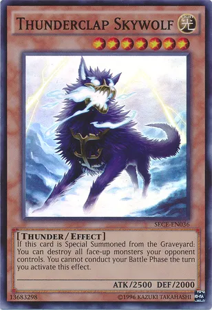 Thunderclap Skywolf — Secrets of Eternity - Unlimited — Yu-Gi-Oh!