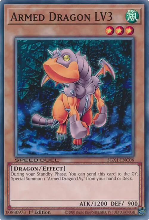 Dragon Armé LV3 — Speed Duel GX: Duel Academy Box — Yu-Gi-Oh!