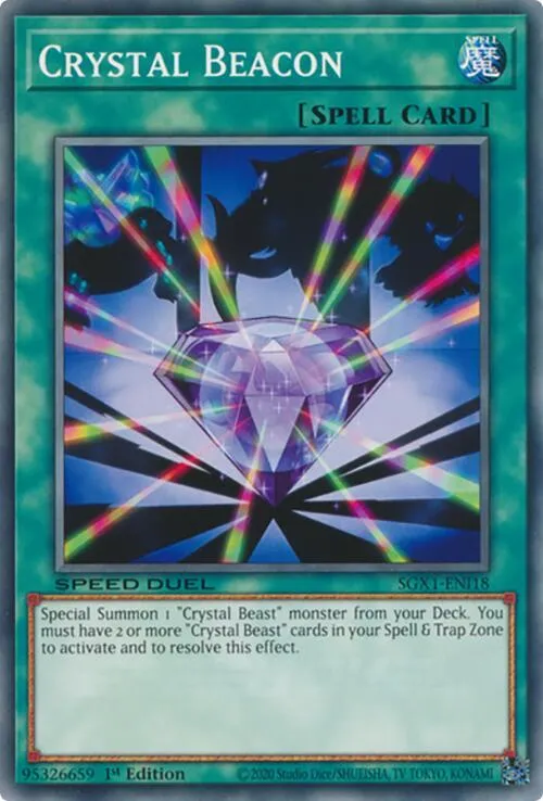 Crystal Beacon — Speed Duel GX: Duel Academy Box — Yu-Gi-Oh!