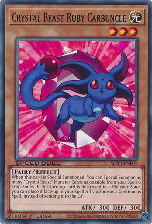 Crystal Beast Ruby Carbuncle — Speed Duel GX: Duel Academy Box — Yu-Gi-Oh!