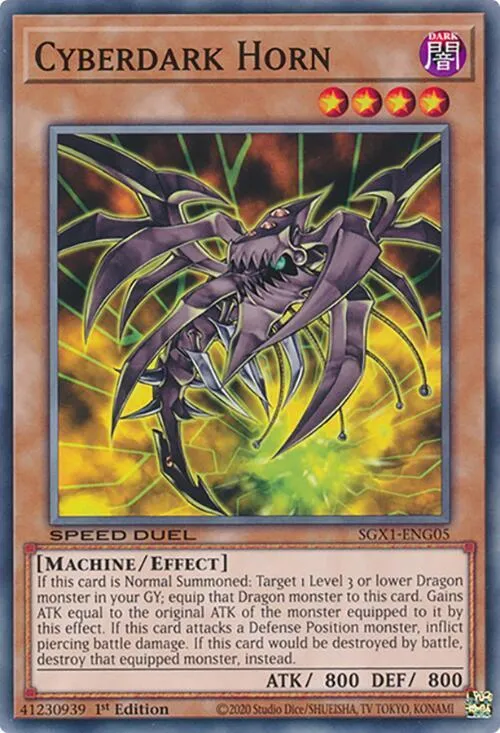 Cyberdark Horn — Speed Duel GX: Duel Academy Box — Yu-Gi-Oh!
