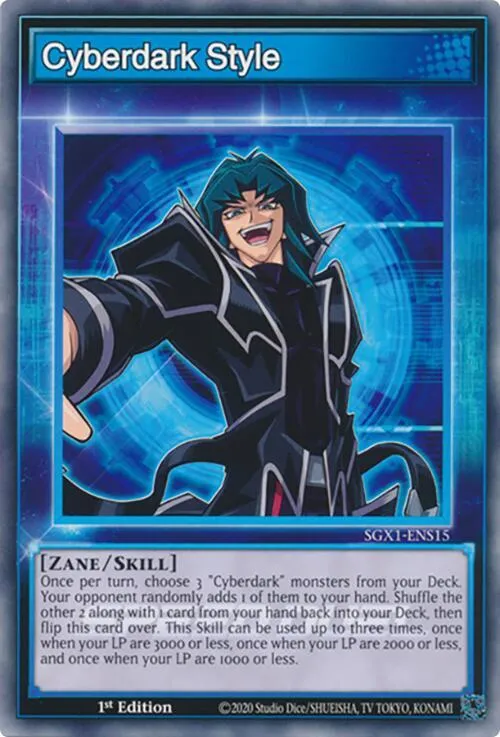 Cyberdark Style (Skill Card) — Speed Duel GX: Duel Academy Box — Yu-Gi-Oh!