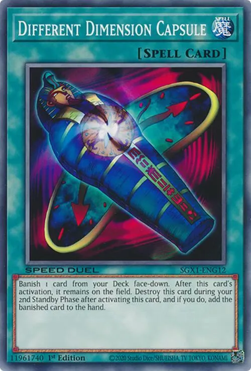 Different Dimension Capsule — Speed Duel GX: Duel Academy Box — Yu-Gi-Oh!