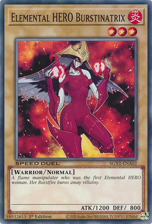 Burstinatrix, HÉROS Élémentaire — Speed Duel GX: Duel Academy Box — Yu-Gi-Oh!