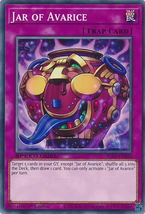 Jarre d'Avarice — Speed Duel GX: Duel Academy Box — Yu-Gi-Oh!