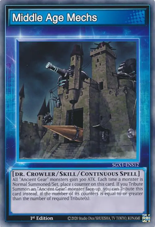 Middle Age Mechs (Skill Card) — Speed Duel GX: Duel Academy Box — Yu-Gi-Oh!