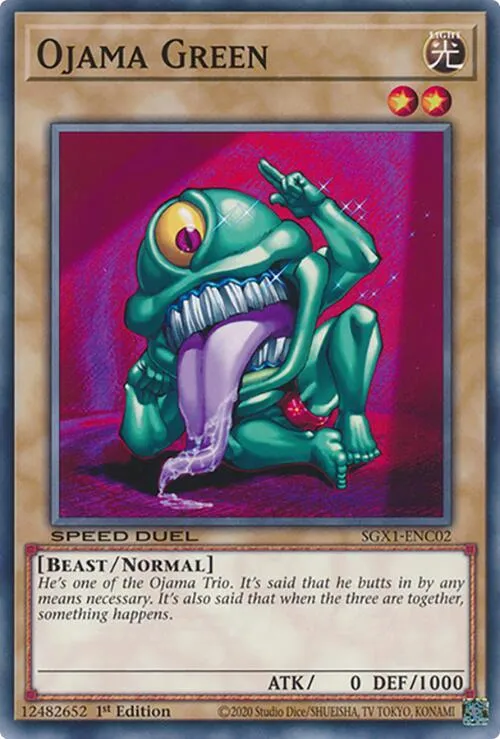 Ojama Vert — Speed Duel GX: Duel Academy Box — Yu-Gi-Oh!